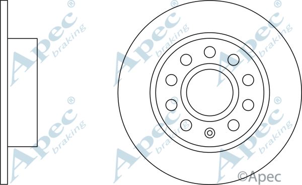 APEC BRAKING Тормозной диск DSK2930